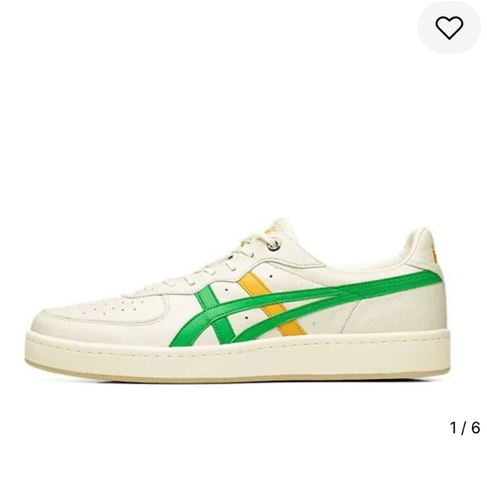Onitsuka Tiger Men's Sneakers - Cream with Green and Yellow Accents